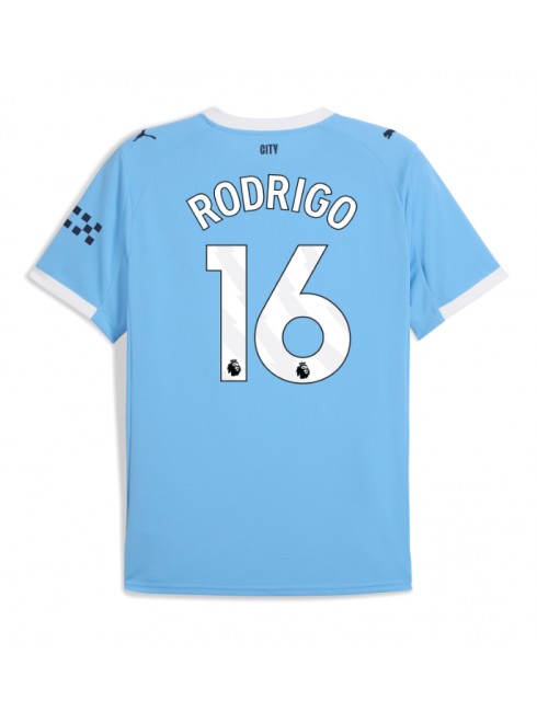 Manchester City Rodri Hernandez #16 Replika Hemmakläder 2025-26 Kortärmad Manchester City Rodri Hernandez #16 Replika Hemmakläder 2025-26 Kortärmad